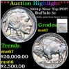 ***Auction Highlight*** 1924-p Buffalo Nickel Near Top POP! 5c Graded ms67 By SEGS (fc)