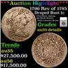 ***Auction Highlight*** 1796 Rev of 1795 Draped Bust Large Cent 1c Graded au55 details By SEGS (fc)