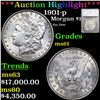 ***Auction Highlight*** 1901-p Morgan Dollar $1 Graded ms61 By SEGS (fc)