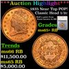***Auction Highlight*** 1835 Classic Head half cent Near Top POP! 1/2c Graded ms65+ RB By SEGS (fc)