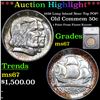 ***Auction Highlight*** 1936 Long Island Old Commem Half Dollar Near Top POP! 50c Graded ms67 By SEG