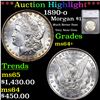 ***Auction Highlight*** 1890-o Morgan Dollar $1 Graded ms64+ By SEGS (fc)