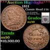 ***Auction Highlight*** 1811 Classic Head half cent 1/2c Graded au50 By SEGS (fc)