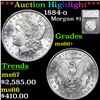 ***Auction Highlight*** 1884-o Morgan Dollar $1 Graded ms66+ By SEGS (fc)