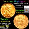 Image 1 : ***Auction Highlight*** 1933-d Lincoln Cent TOP POP! 1c Graded ms67+ rd By SEGS (fc)
