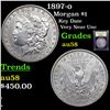 1897-o Morgan Dollar $1 Graded Choice AU/BU Slider By USCG