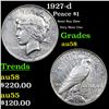 1927-d Peace Dollar $1 Grades Choice AU/BU Slider