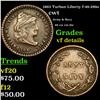1863 Turban Liberty Civil War Token f-48-299a 1c Grades vf details