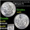 Image 1 : 1921-d Morgan Dollar hot 50 vam 1b1 I3 R5 $1 Grades Choice AU