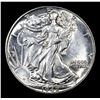 Image 2 : 1942-p Walking Liberty Half Dollar 50c Grades Select Unc
