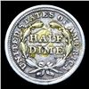Image 3 : 1857-p Seated Liberty Half Dime 1/2 10c Grades xf