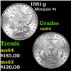 Image 1 : 1881-p Morgan Dollar $1 Grades Choice Unc