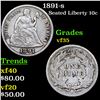 Image 1 : 1891-s Seated Liberty Dime 10c Grades vf++