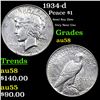 1934-d Peace Dollar $1 Grades Choice AU/BU Slider