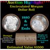 ***Auction Highlight*** 1880 & CC Uncirculated Morgan Dollar Shotgun Roll (fc)
