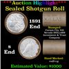 ***Auction Highlight*** 1891 Morgan & S Ends Cull-VG Mixed Morgan/Peace Silver Dollar Shotgun Roll, 