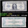 1923 $1 large size Blue Seal Silver Certificate, Fr-237 Signatures of Speelman & White Grades vf, ve