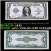 Image 1 : 1923 $1 large size Blue Seal Silver Certificate, Fr-237 Signatures of Speelman & White Grades xf+