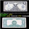 1899 "Black Eagle" Large Size $1 Silver Certificate Parker/Burke Grades vf+