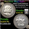 Image 1 : ***Auction Highlight*** 1892 Columbian Old Commem Half Dollar 50c Graded ms64 PL By SEGS (fc)