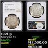 Image 1 : 1921-p Morgan Dollar 1 Graded ms66 By NGC