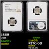 Image 1 : NGC 1869 Three Cent Copper Nickel 3cn Graded ms63 By NGC