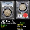 Image 1 : PCGS 1918 Lincoln Old Commem Half Dollar 50c Graded ms64 By PCGS
