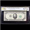 Image 2 : ***Auction Highlight*** PCGS 1950A $20 FRN Mint Error Prined Foldover Error Chicago, IL Graded au58 