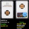 Image 1 : NGC 1953-s Lincoln Cent 1c Graded ms66 rd By NGC