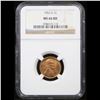 Image 2 : NGC 1953-s Lincoln Cent 1c Graded ms66 rd By NGC