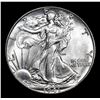 Image 2 : 1941-p Walking Liberty Half Dollar 50c Grades Choice Unc