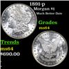 Image 1 : 1891-p Morgan Dollar $1 Grades Choice Unc