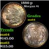 Image 1 : 1886-p Morgan Dollar $1 Grades Choice Unc