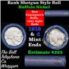 Image 1 : Buffalo Nickel Shotgun Roll in old Bell Telephone Bank Wrapper 1916 & d Mint Ends