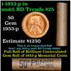 Image 1 : Shotgun Lincoln 1c roll, 1953-p wheatie 50 pcs Brandt Wrapper