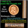 Image 1 : Shotgun Lincoln 1c roll, 1963-d 50 pcs Brandt Wrapper