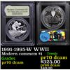 Image 1 : Proof 1991-1995-W WWII Modern Commem Dollar $1 Graded GEM++ Proof Deep Cameo By USCG