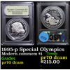 Image 1 : Proof 1995-p Special Olympics Modern Commem Dollar $1 Graded GEM++ Proof Deep Cameo By USCG