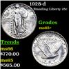 Image 1 : 1928-d Standing Liberty Quarter 25c Grades GEM+ Unc