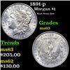 Image 1 : 1891-p Morgan Dollar $1 Grades Select Unc