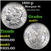 Image 1 : 1891-p Morgan Dollar $1 Grades Select+ Unc