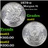 Image 1 : 1879-o Morgan Dollar $1 Grades Select Unc