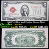 Image 1 : 1928F $2 Red seal United States Note Grades Choice AU
