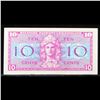 Image 2 : Military Payment Certificate (MPC) Rare Series 521 10c Grades Choice AU/BU Slider