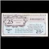 Image 2 : Military Payment Certificate (MPC) Rare Series 461 25c Grades Choice AU/BU Slider