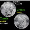 Image 1 : 1923-s Peace Dollar $1 Grades Select Unc