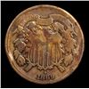Image 2 : 1869 Two Cent Piece 2c Grades vf details