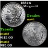 Image 1 : 1881-s Morgan Dollar $1 Grades Select Unc