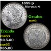Image 1 : 1889-p Morgan Dollar $1 Grades Select Unc