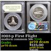 Image 1 : Proof 2003-p First Flight Modern Commem Half Dollar 50c Graded GEM++ Proof Deep Cameo By USCG